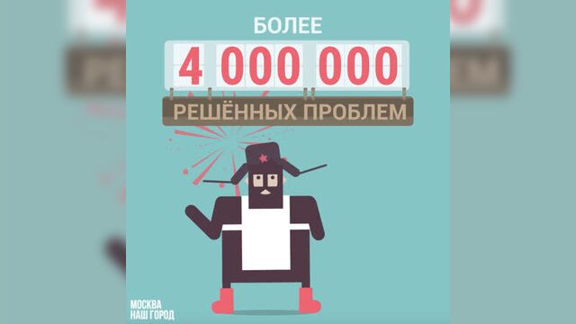 Более 4 000 000 решённых проблем на портале #нашгород