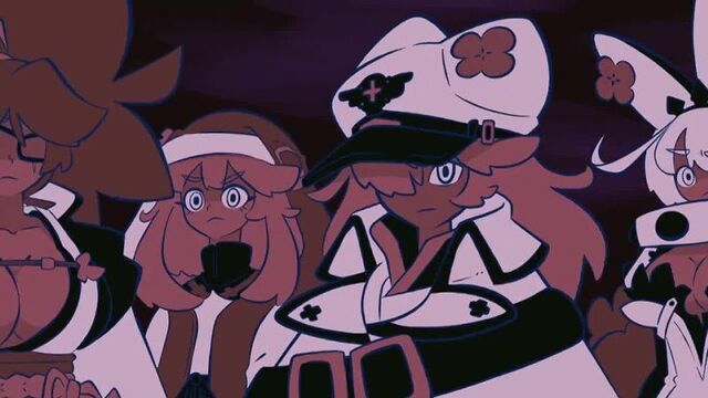 Berserk skeleton meme with guilty gear girls - @3rf____1280x720_1585287887905603588