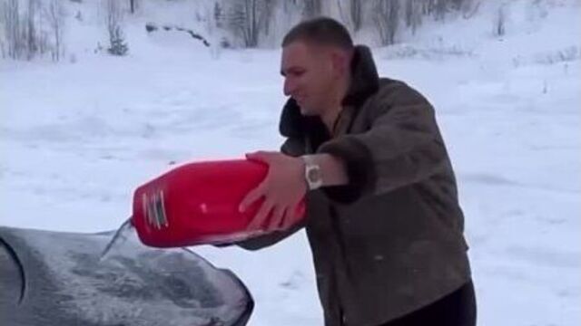 Миша литвин взорвал свой bmw [новая школа]