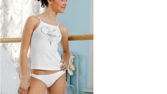 Комплект майка-топ и трусы белый arina ballerina (арина балерина)