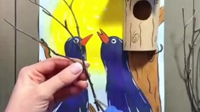 Весна, скворцы прилетели