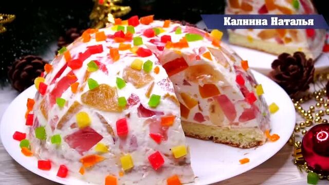 Желейный торт «битое стекло»