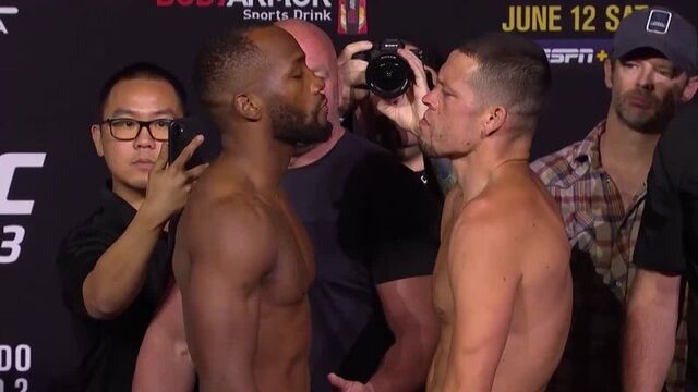 Леон эдвардс vs нэйт диаз - битва взглядов перед ufc 263