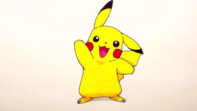 Как нарисовать пикачу (покемон го) поэтапно