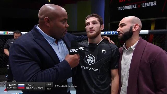 Тагир уланбеков - слова после боя на ufc вегас 64
