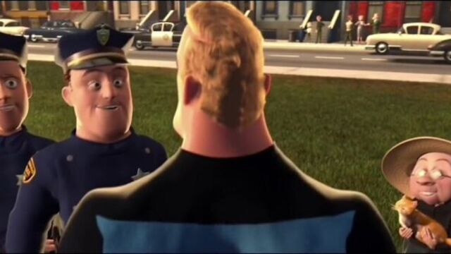 Мистер исключительный спасает кота - суперсемейка (2004)