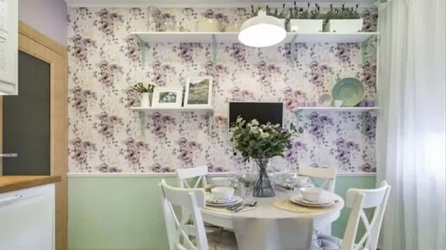 Кухня 9 кв. м в стиле прованс