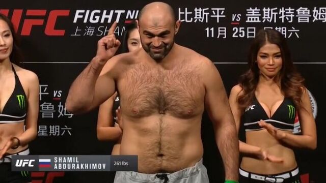 Ufc fight night 122: чейз шерман - шамиль абдурахимов. взвешивание
