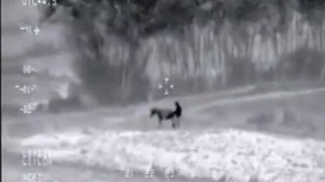 Сирия 2017 бородатые за делом, тепловизер следит за террористом