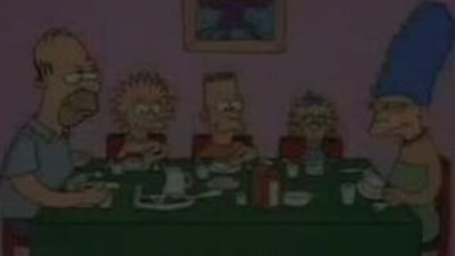 Симпсоны - шоу трейси ульман - сезон 1 - серия 7 (eating dinner)