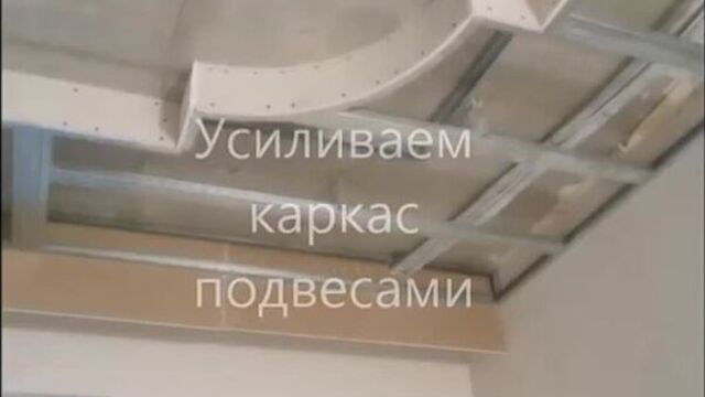 Фигурный потолок из гипсокартона