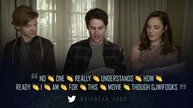 Актеры «бегущего в лабиринте» читают твиты поклонников | 2018