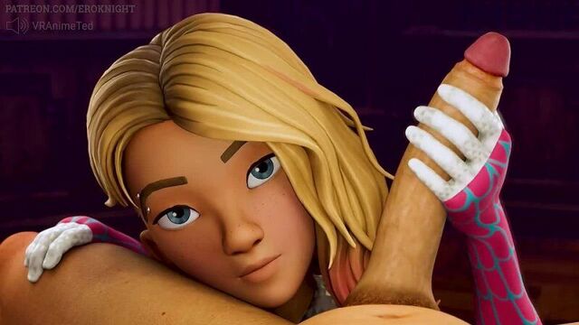 Eroknight gwen stacy spider-gwen spider-man into the spider-verse animated sound 3d porn