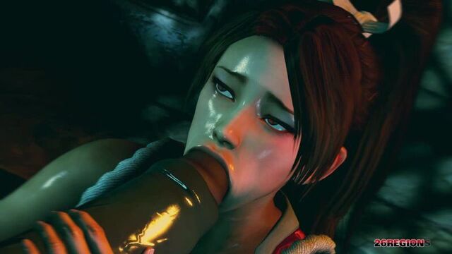 Mai vs oni blowjob 3d porn