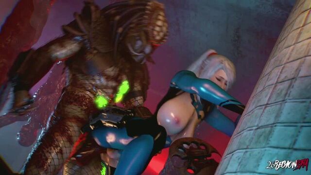 Sarah vs predator city hunter 3d porn