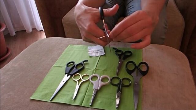 [ольга уютный уголок] как заточить ножницы дома за 5 минут.маленький советик, но полезный.ножницы затачиваю сама.