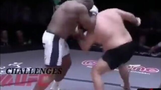 Казахский сумоист ербол разъебал нигера
