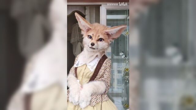 [выставка фурсьютов] лисица фенек | kemono furry