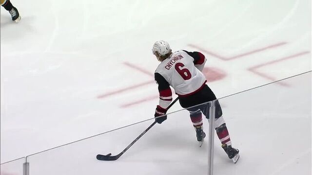 Jakob chychrun completes hat trick with point shot rocket in overtime