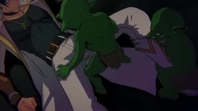 Goblin cave - animated gay sex
