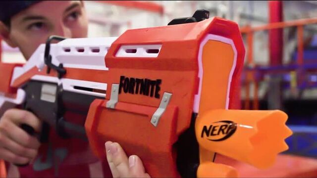 [dude perfect] nerf fortnite blasters battle | dude perfect