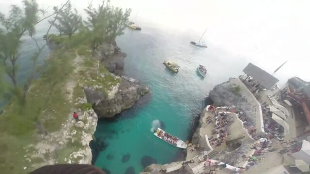 Spider - cliff diving at ricks cafe, negril, jamaica