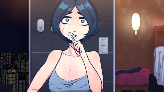 Time stopped brush by [derpixon] (hentai, хентай, sex, anal, porno, boobs 18+, anime)