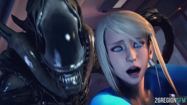 Samus aran vs xenomorph sero suit sfm monster (26regionsfm)_26regionsfm_1080p