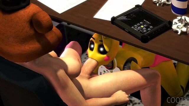 Five nights at freddy's five nights at freddy's 2 fnaf nightguard toy chica (fnaf) coot27 #futa #futanari