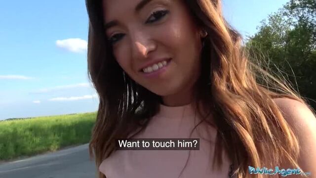 Public agent mexican babe frida sante gives roadside blowjob and fucking sex porno teen
