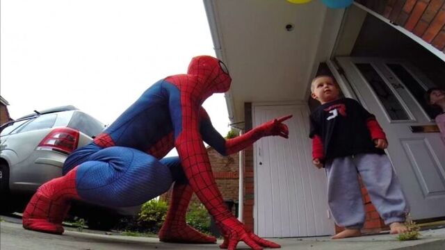 The amazing spiderdad - 5yr old son battling cancer gets surprise
