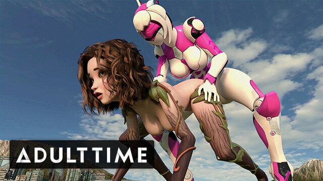 F.u.t.a. sentai squad - giant robotic futanari orgasm