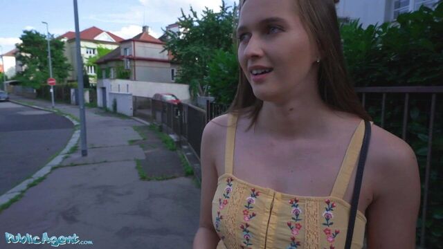 Public agent – stacy cruz flashes her perfect tits for cash