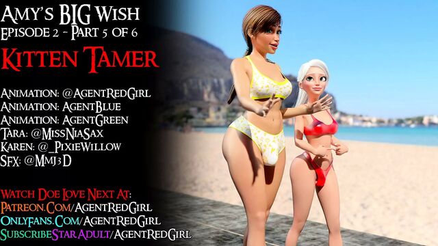 Amy's big wish - kitten tamer (futanari milf gets destroyed)