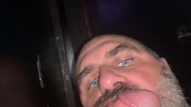 Bear4milk sucking cock in gh and eating load in sf