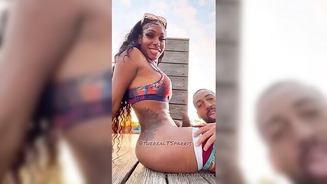 Ts p fucking guy outdoors