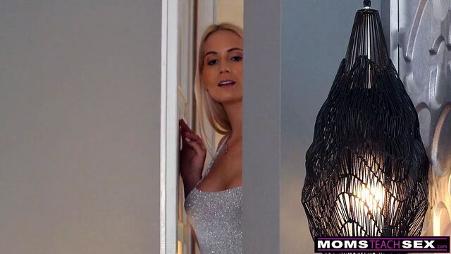 Stepmom says, i have a better place for your cum!