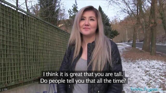 Public agent cute russian loves sex for cash