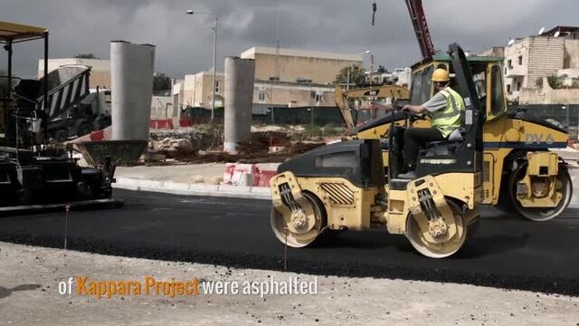 Строительство новых дорог на мальте – асфальтирование первых участков проекта каппара
