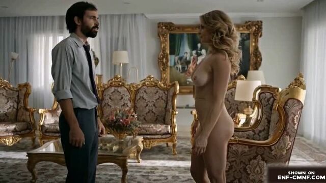 Cmnf-отрывок из бразильского телесериала – сексуальная блондинка раздевается догола перед одетым мужчиной