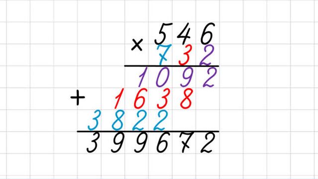 Умножение на трёхзначное число в столбик. как умножать столбиком?