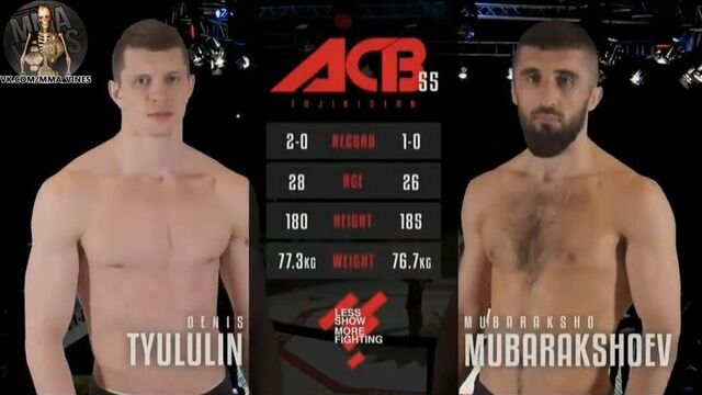 Мубаракшо мубаракшоев (таджикистан) vs денис тюлилин (россия)