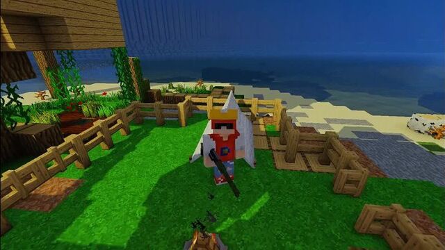 Выживание в майнкрафт на необитаемом острове с модами и динозаврами! #5 ( это же рай! )