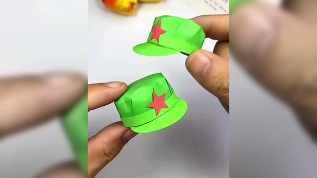 Военная фуражка из бумаги - поделка