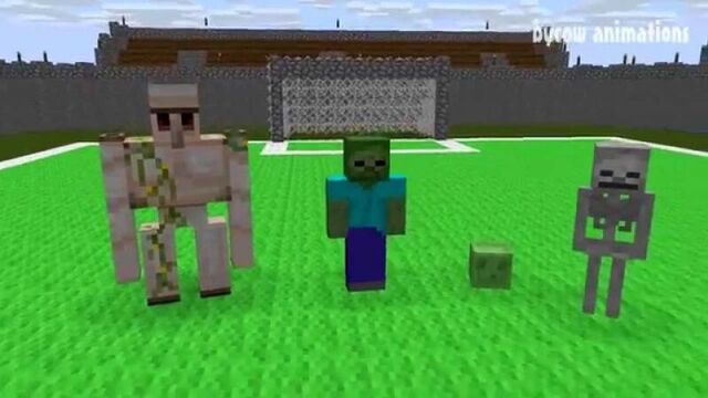 Minecraft мультики - школа монстров: футбол (майнкрафт анимация)