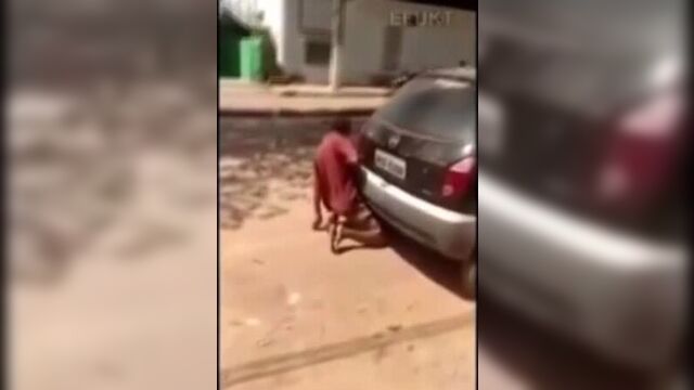 Пацан выебал машину и его спалили