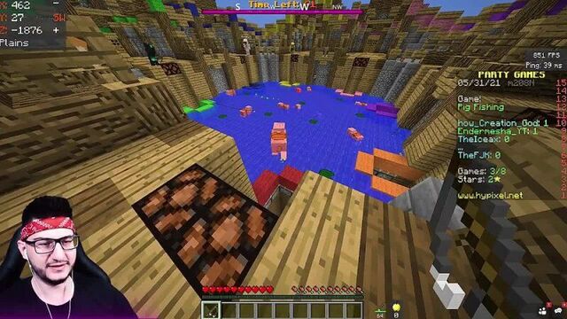 [theflackjk] учу сестру играть в мини-игры party games в minecraft