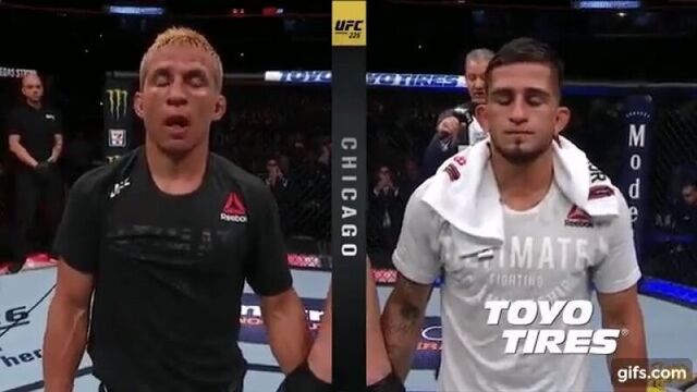 Серхио петтис не верил в победу, как вдруг реф поднял именно его руку