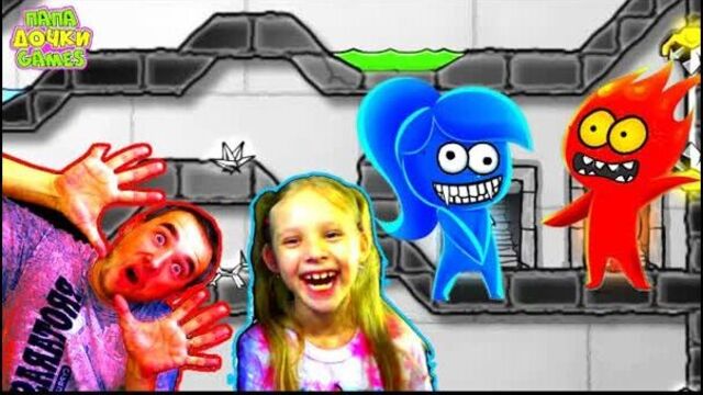 Приключения огонь и вода в хрустальном храме #3. развлекательное видео для детей. игровой мультик