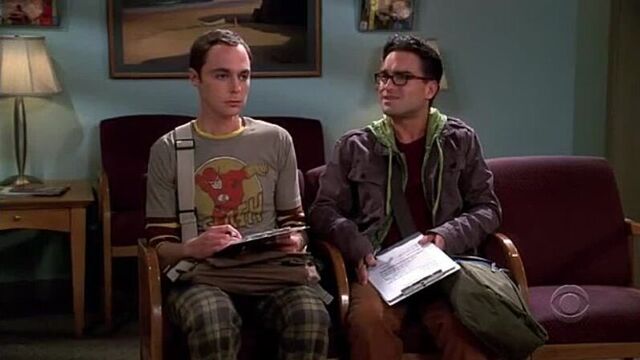 Теория большого взрыва, фрагмент, 1 серия, 1 сезон, шелдон купер, леонард хофстедтер